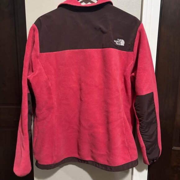 The North Face Pink and Brown Fleece Jacket - Picture 2 of 4